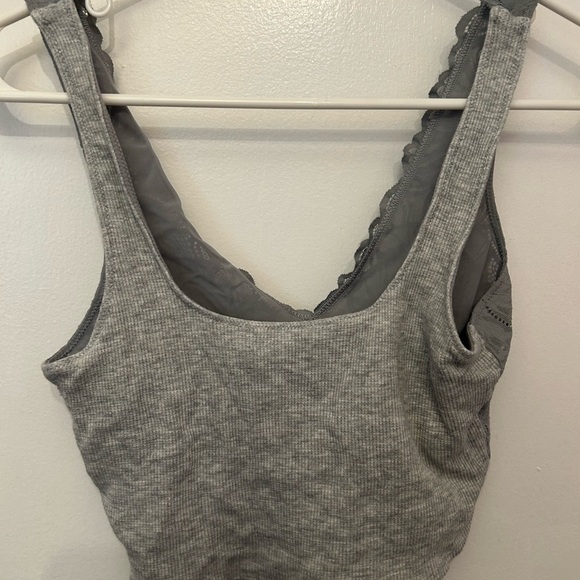 Aerie Gray Comfort Bralette with Wide Straps - Picture 3 of 5